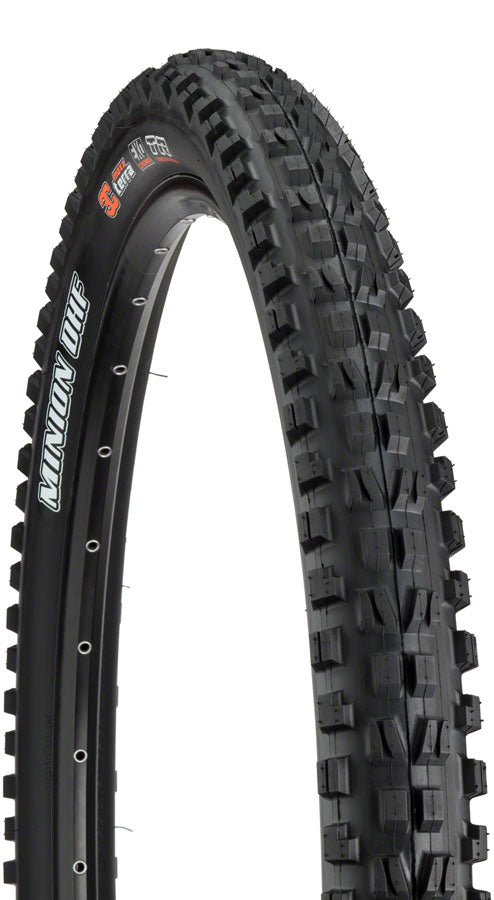 Maxxis Minion DHF Tire - 27.5 x 2.5, Tubeless, Folding, Black, 3C Maxx Grip, DH, Wide Trail White Logo Outlet Cheap Pices
