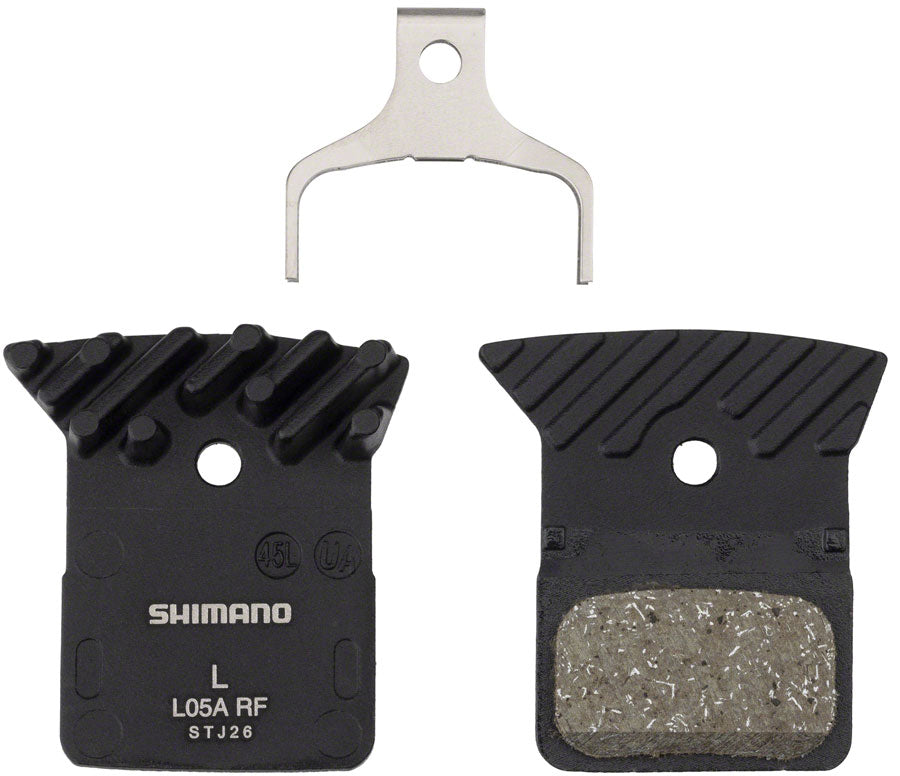 Shimano L05A-RF Disc Brake Pad and Spring - Resin Compound, Finned Alloy Back Plate, One Pair Cheap Fashion Style