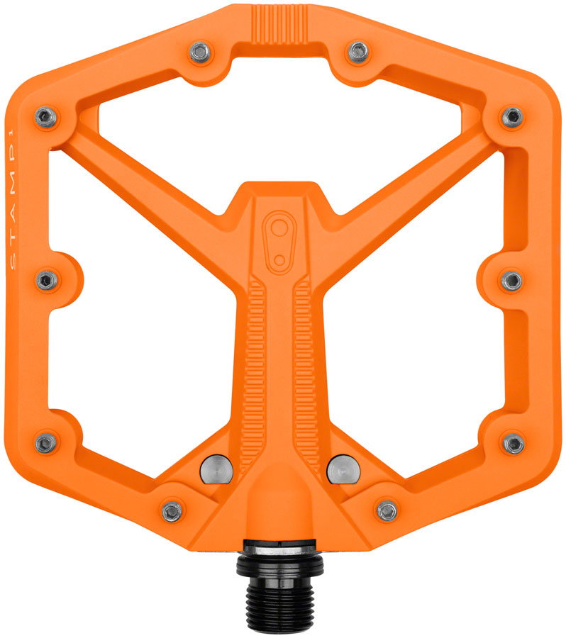 Crankbrothers Stamp 1 Gen 2 Pedals - Platform, Composite, 9/16, Orange, Large Outlet Reliable