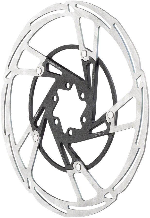 Jagwire Pro LR2 Disc Brake Rotor - 203mm, 6-Bolt, Silver/Black Sast Cheap Pice