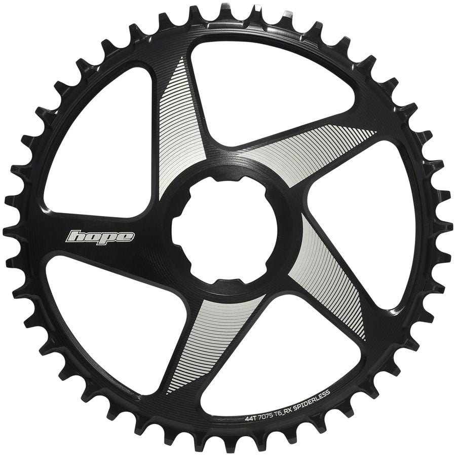 Hope RX Spiderless Chainring - 44t, Hope Direct Mount, Black Pre Order Online