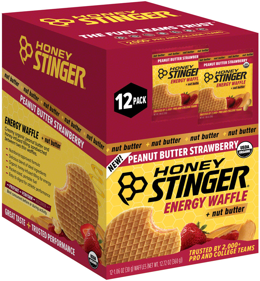 Honey Stinger Organic Waffle - Peanut Butter Strawberry, Box of 12 Best Wholesale