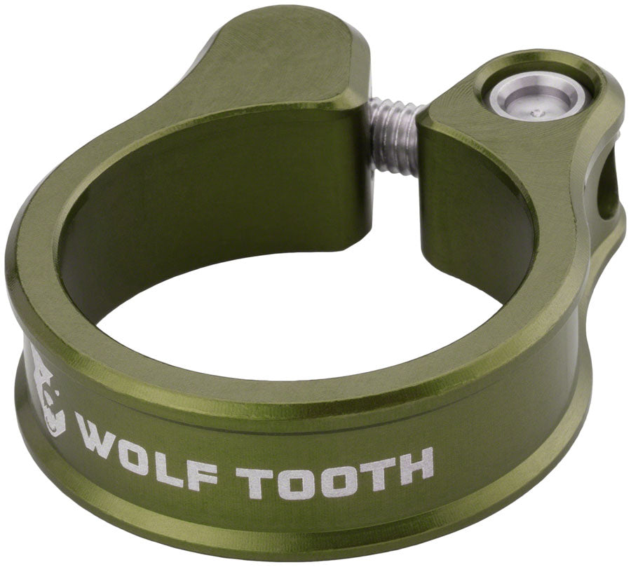 Wolf Tooth Seatpost Clamp - 31.8mm, Bolt-On, Olive Cheap Get To Buy