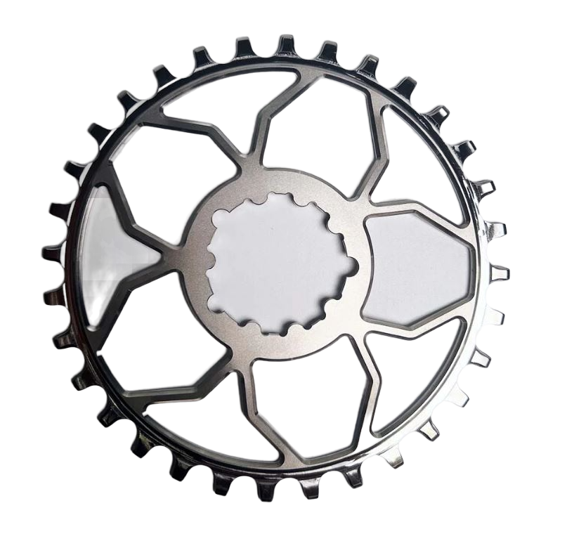 5Dev Ultra Light Titanium Chainring, Raw, 3 Bolt, 3mm Offset Cheap Best Seller