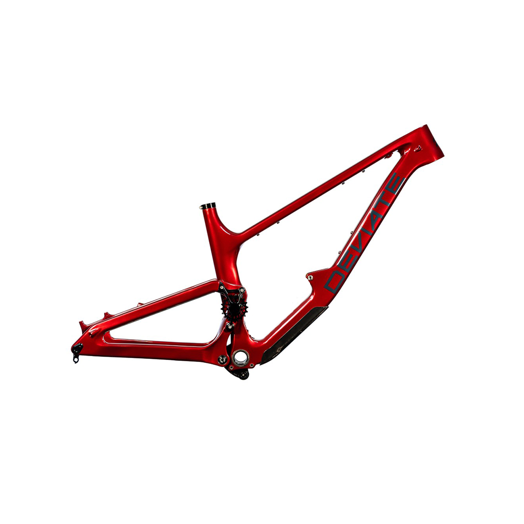 Deviate Cycles Claymore Frame Only, No Shock, Rowan Red Visit