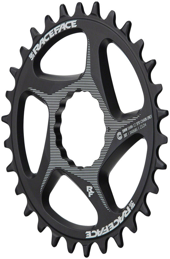 RaceFace Direct Mount Wide Chainring - 30t, DM CINCH, For Shimano 12-Speed HG+ Compatible Chain, Black Perfect Cheap Online