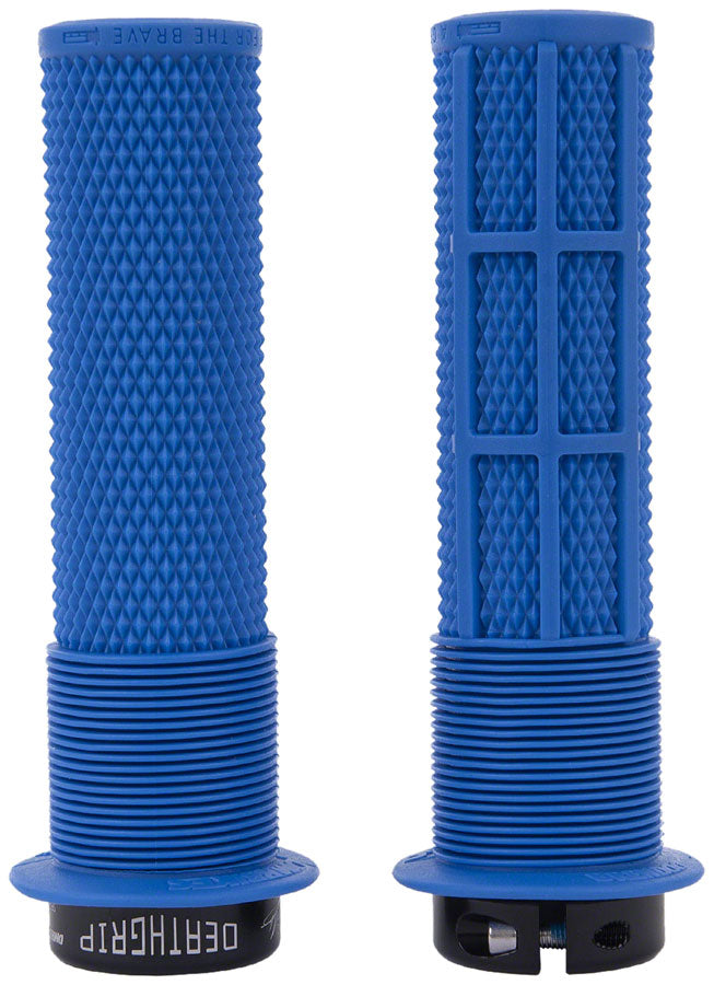 DMR DeathGrip Flanged Grips - Thin, Lock-On, Royal Blue Quality Free Shipping Low Pice