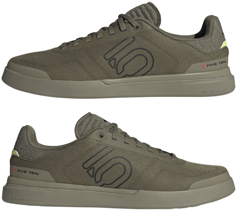 Five Ten Sleuth Deluxe Canvas Flat Shoes - Men's, Focus Olive/Core Black/Orbit Green, 8.5