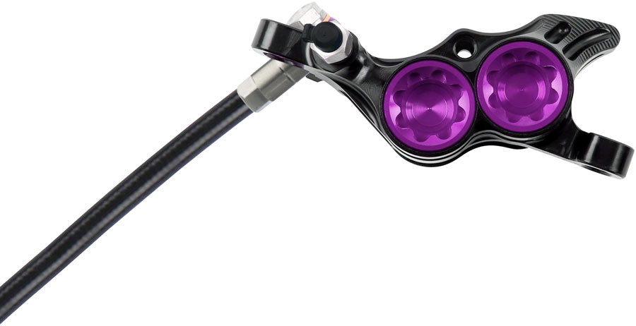 Hope Tech 4 E4 Disc Brake and Lever Set - Rear, Hydraulic, Post Mount, Purple Cheap Sale From China