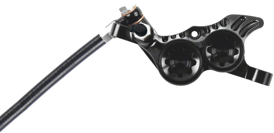 Hope Tech 4 V4 Disc Brake and Lever Set - Rear, Hydraulic, Post Mount, Black Popular Cheap Online