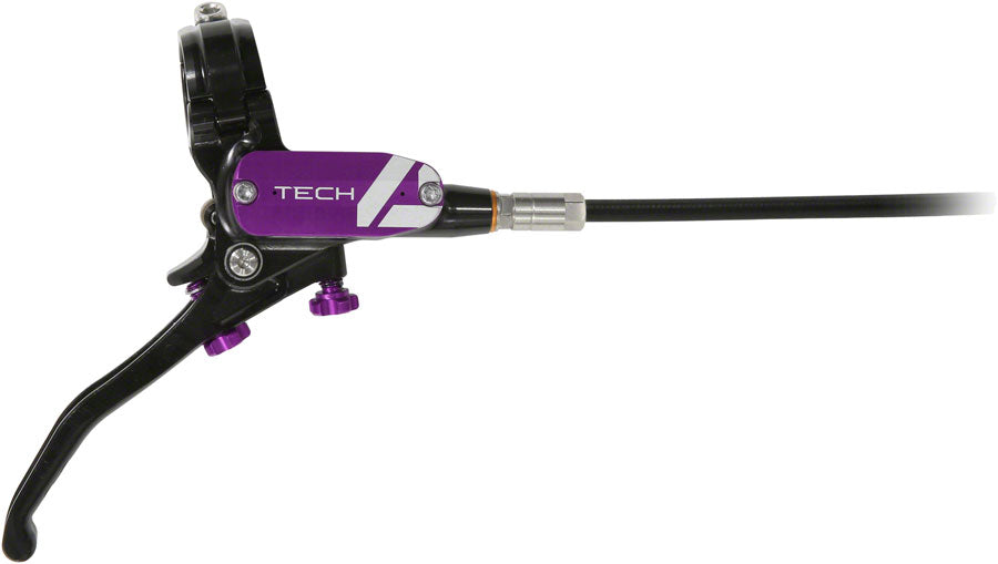 Hope Tech 4 E4 Disc Brake and Lever Set - Rear, Hydraulic, Post Mount, Purple Cheap Sale From China