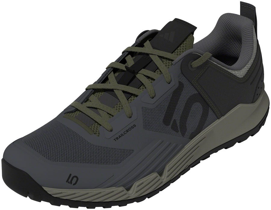 Five Ten Trailcross XT Flat Shoes - Men's, Gray Six/Core Black/Olive Strata, 8.5