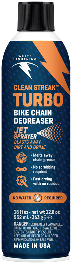 White Lightning Clean Streak Turbo Bike Chain Degreaser - 18oz Best Wholesale For Sale