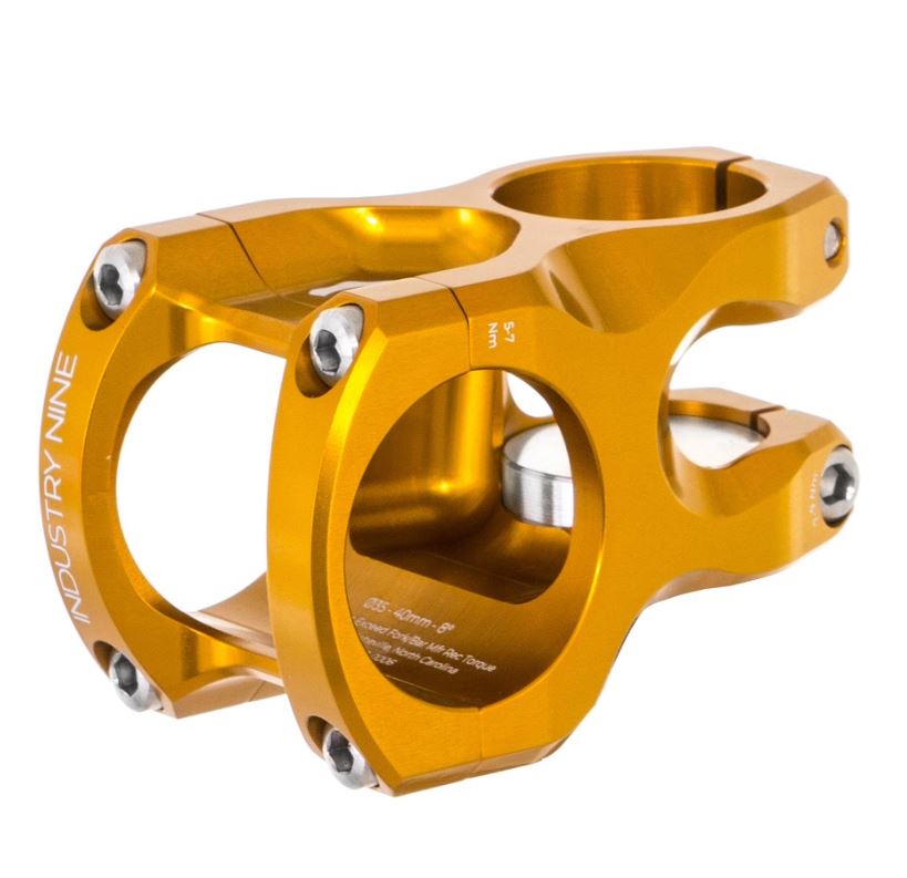 Industry Nine A35 Stem - 50mm, 35 Clamp, +/- 7, 1 1/8, Aluminum, Gold Cheap Sale 2025 Newest