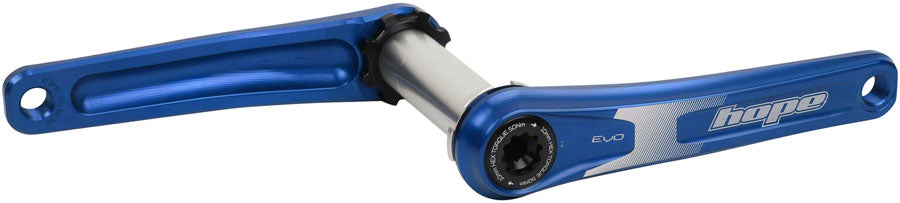 Hope Evo Crankset - 175mm, Direct Mount, 30mm Spindle, For 135/142/141/148mm Rear Spacing, Blue Discount Explore