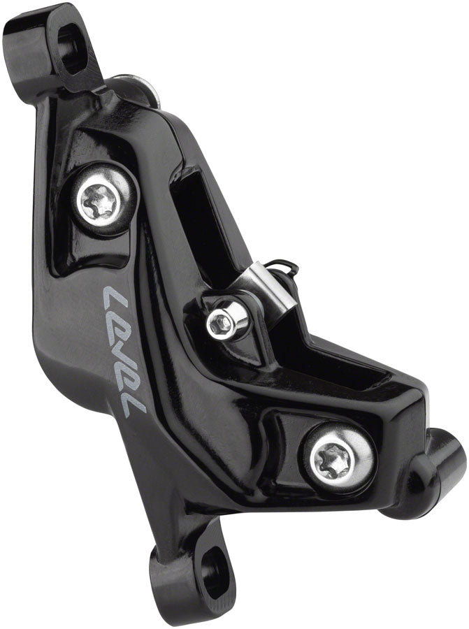 SRAM Level Silver Stealth Disc Brake Caliper Assembly - Front/Rear, Post Mount, 4-Piston, Black, C1 With Paypal Cheap Pice