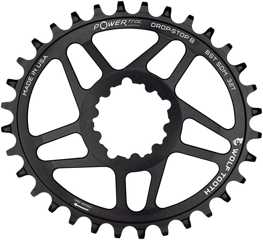 Wolf Tooth Elliptical Direct Mount Chainring - 32t, SRAM Direct Mount, Drop-Stop B, For SRAM 3-Bolt Boost Cranksets, 3mm Buy Cheap Eastbay