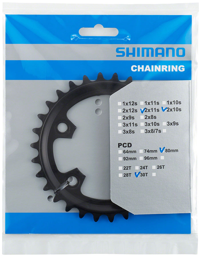 Shimano FC-RX600-10/11 Chainring - 30t, 80mm BCD, For 2x10 and 2x11, Black Buy Cheap Limited Edition