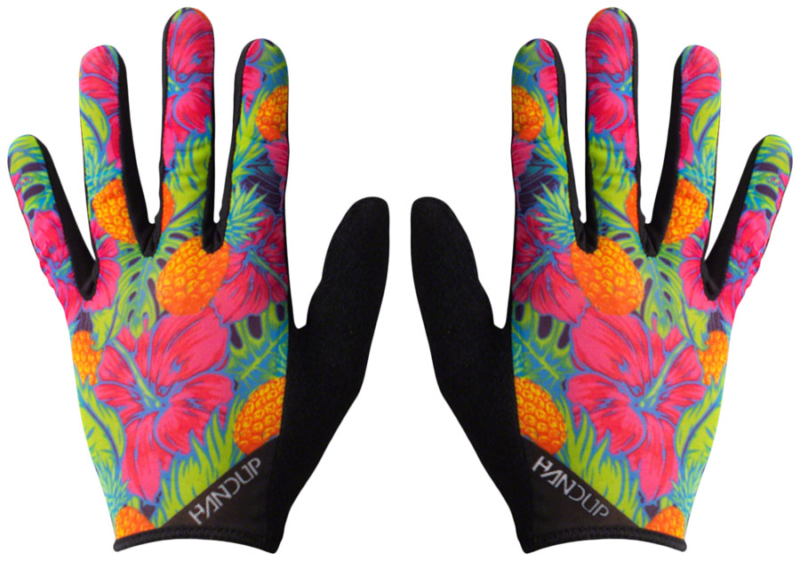Handup Vented Gloves - Pineapples Carribbean, Full Finger, Large Sale Professional