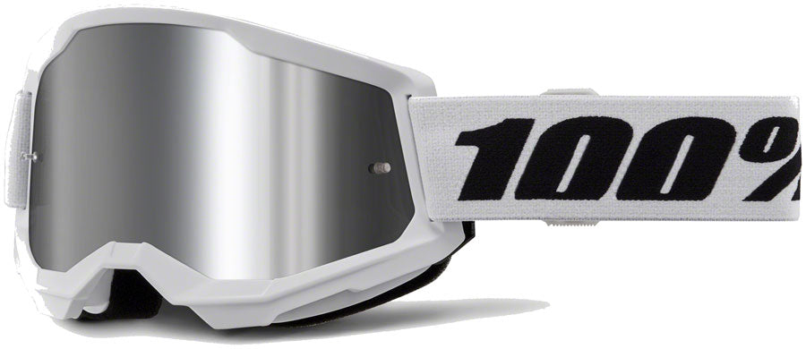 100% Strata 2 Goggles - White/Mirror On Hot Sale