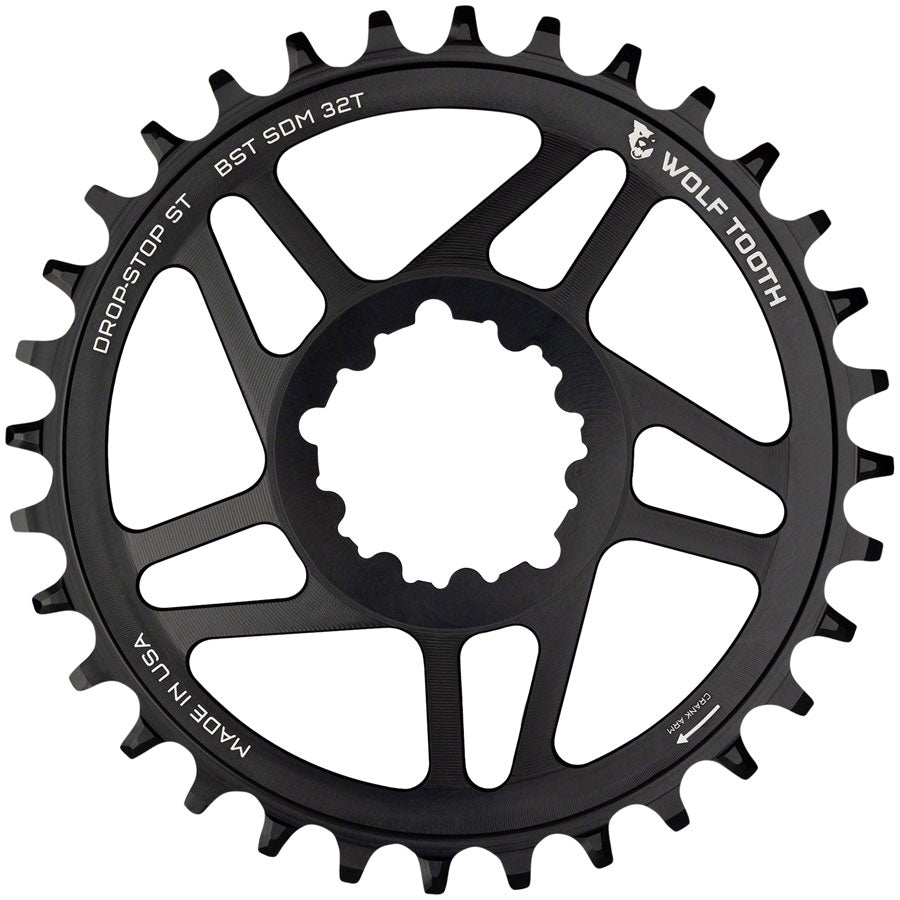 Wolf Tooth Elliptical Direct Mount Chainring - 34t, SRAM Direct Mount, For SRAM 3-Bolt Boost Cranks, Requires Big Discount For Sale