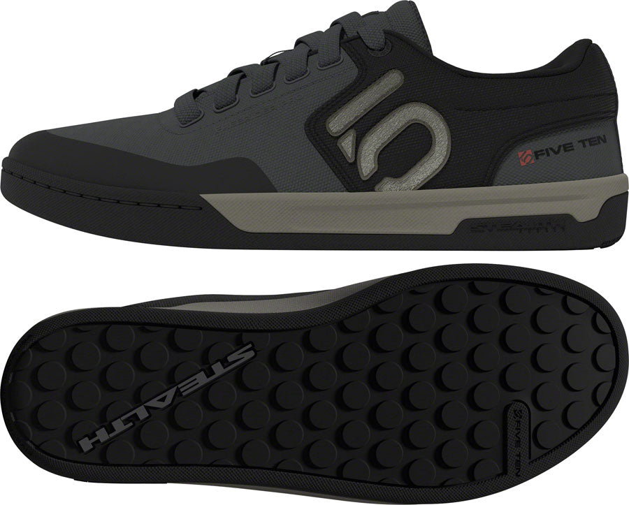 Five Ten Freerider Pro Canvas Flat Shoes - Men's, Gray Six/Silver Pebble/Core Black, 12