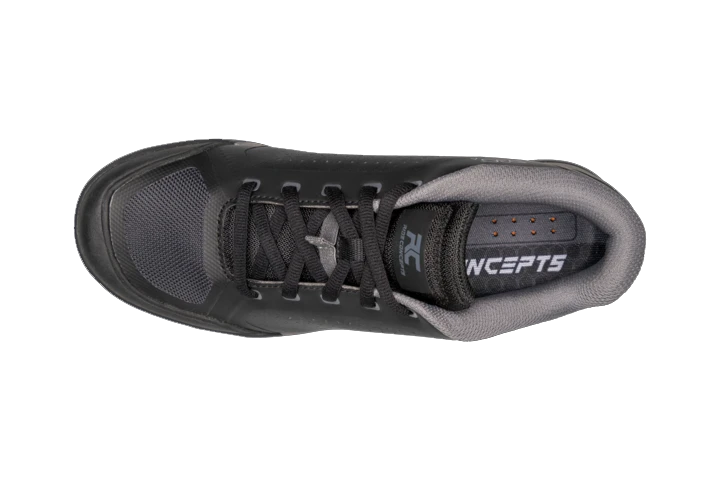 Ride Concepts Men's Powerline Flat Shoe Black / Charcoal Size 10.5