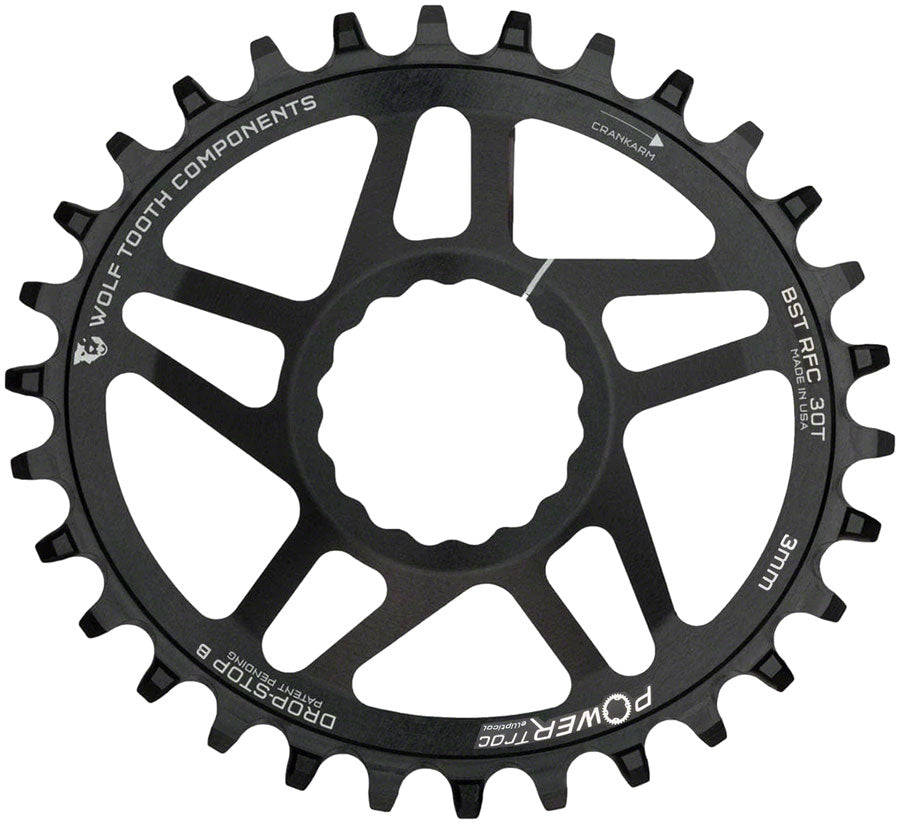 Wolf Tooth Elliptical Direct Mount Chainring - 30t, RaceFace/Easton CINCH Direct Mount, Drop-Stop B, For Boost Cranks, Discount Ebay