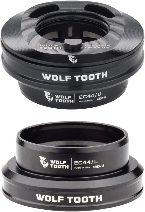 Wolf Tooth Premium Internal Headset - EC44 Upper / EC44 Lower, For Enve In-Route System Only, Black Buy Cheap Best Sale