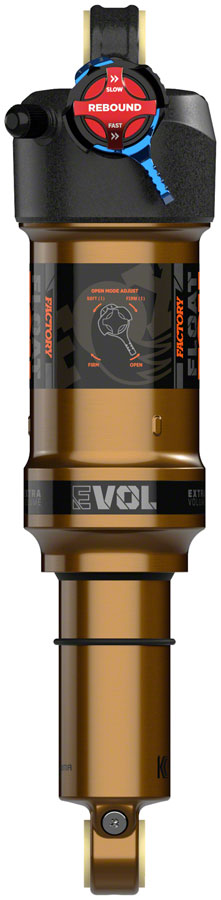 FOX Float Factory Rear Shock - Metric, 210 x 50 mm, EVOL LV, 2-Position Adj, 0.4 Spacer, Black/Kashima Coat 2025 Online