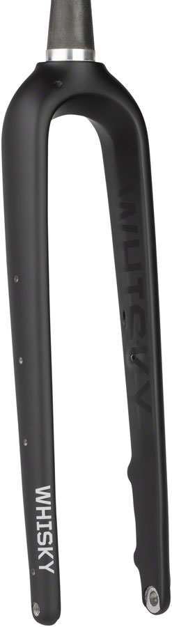 WHISKY No.9 MCX+ Fork - 12mm Thru Axle, 1-1/8-1.5 Tapered Carbon Steerer, Flat Mount Disc, Matte Black Cheap Sale Visit