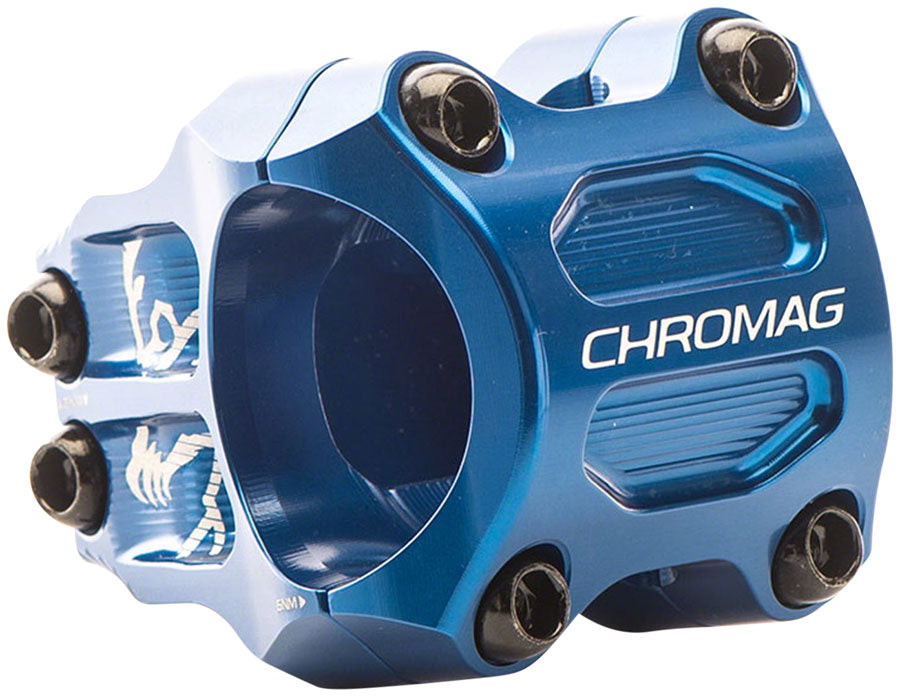 Chromag Riza Stem - 45mm, 31.8mm Clamp, +/-0, Blue Outlet For Nice