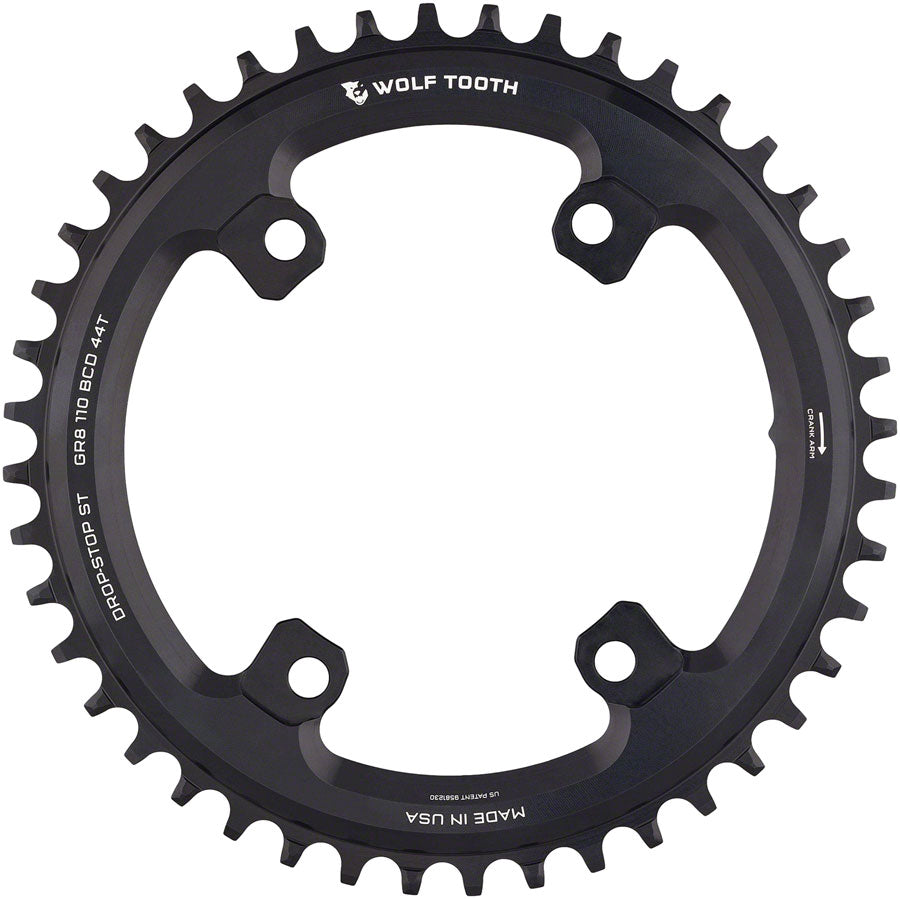 Wolf Tooth Shimano 110 Asymmetric BCD Chainring - 44t, 110 Asymmetric BCD, 4-Bolt, Drop-Stop ST, For Shimano GRX Cranks, Buy Cheap Eastbay