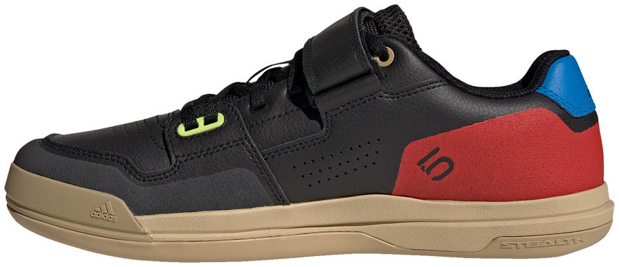 Five Ten Hellcat Mountain Clipless Shoes - Men's, Core Black/Core Black/Red, 13