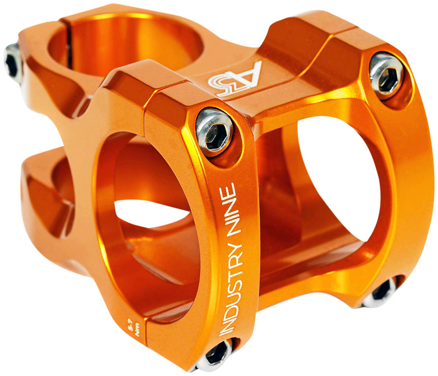 Industry Nine A318 Stem - 50mm, 31.8mm Clamp, +/-4.4, 1 1/8, Aluminum, Orange Sale How Much