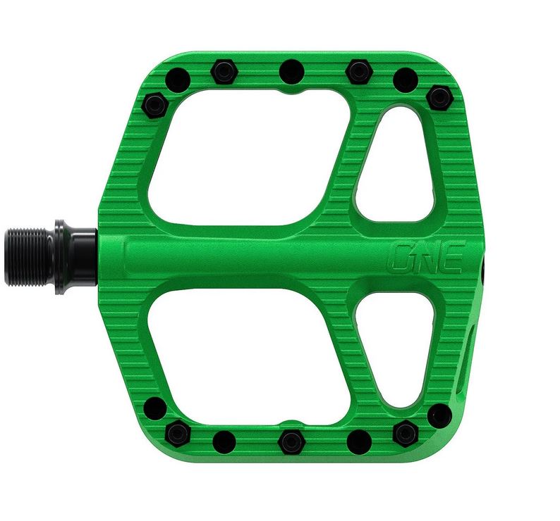 OneUp Components Small Comp Platform Pedals, Green Pre Order For Sale