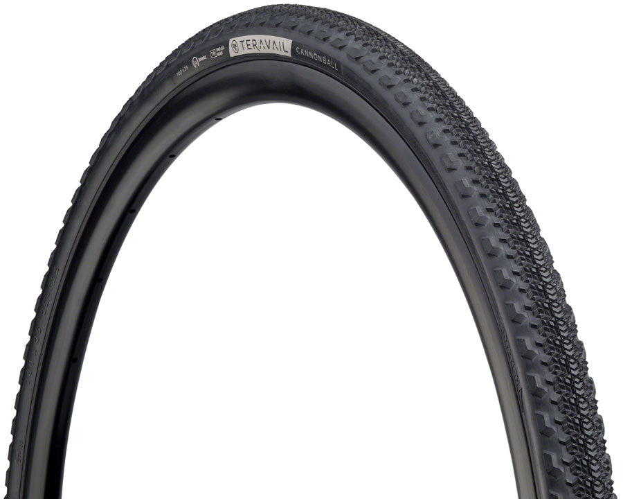 Teravail Cannonball Tire - 700 x 35, Tubeless, Folding, Black, Durable, Fast Compound New Online