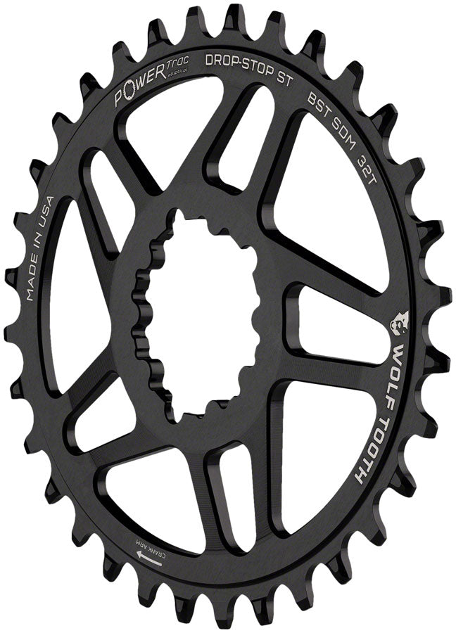 Wolf Tooth Direct Mount Chainring - 32t, SRAM Direct Mount, For SRAM 3-Bolt Boost, Requires 12-Speed Hyperglide+ Chain, Lowest Pice