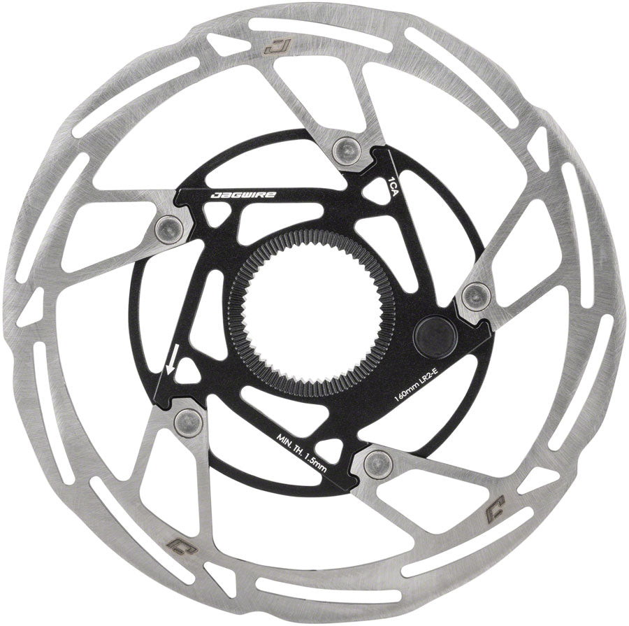 Jagwire Pro LR2-E Ebike Disc Brake Rotor with Magnet - 160mm, Center Lock, Silver/Black Buy Cheap Low Cost