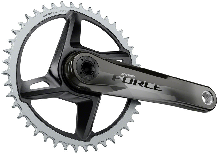 SRAM Force 1 AXS Wide Crankset - 175mm, 12-Speed, 40t, 8-Bolt Direct Mount, DUB Spindle Interface, Gloss Natural Carbon, Discount Brand New Unisex