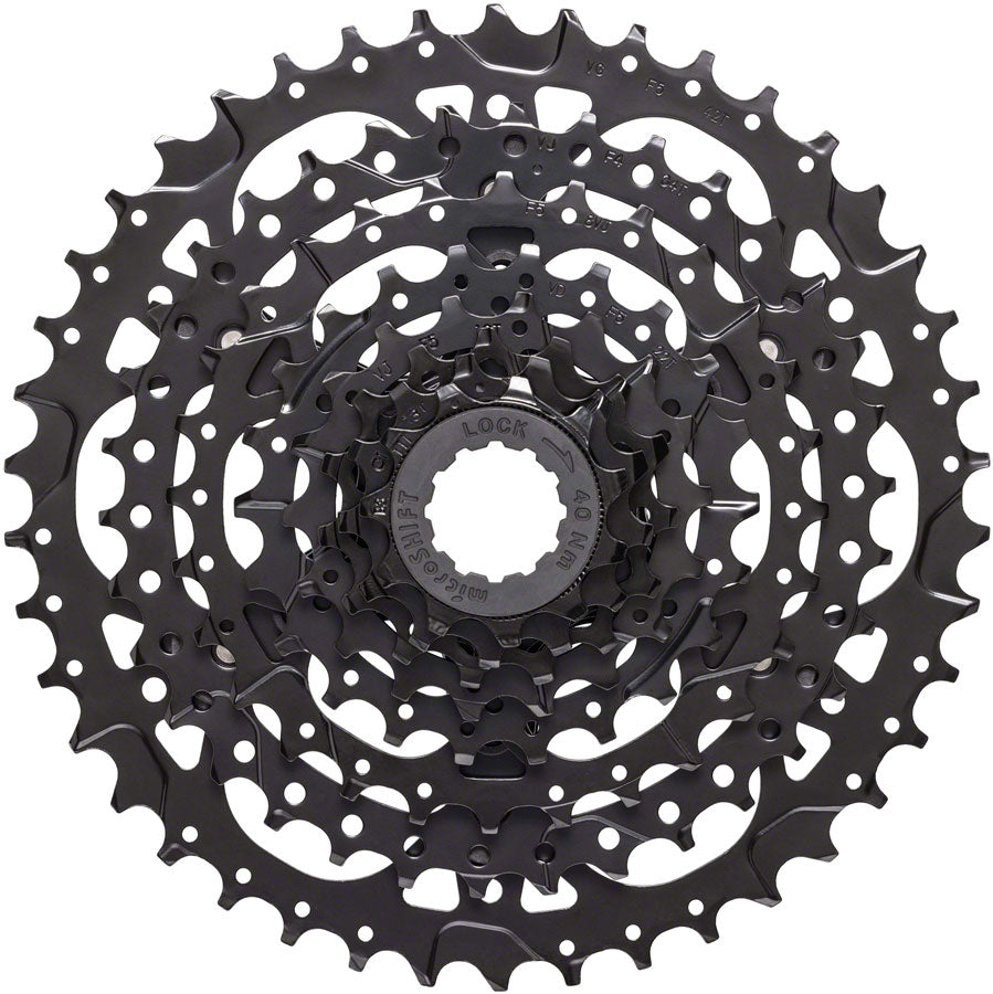 microSHIFT Acolyte Cassette - 8 Speed, 11-42t, Black, ED Coated Buy Online Cheap