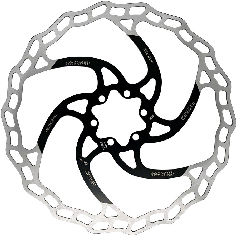 Galfer MTB/E-Bike Disc Brake Rotor - 203mm, 6-Bolt, 2.0mm Outlet Cheap