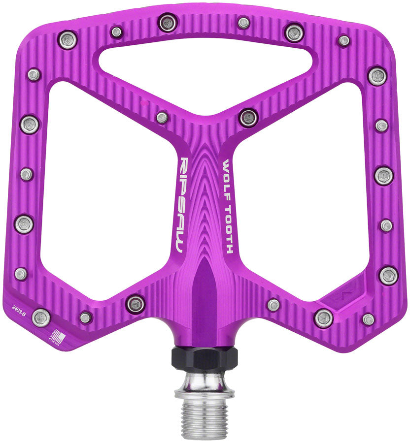 Wolf Tooth Ripsaw Aluminum Pedals - Platform, Aluminum, 9/16, Ultraviolet Purple Buy Cheap Cheapest Pice