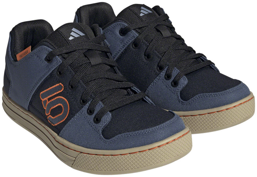 Five Ten Freerider Canvas Flat Shoes - Men's, Core Legend Ink/Wonder Steel/Impact Orange, 9.5