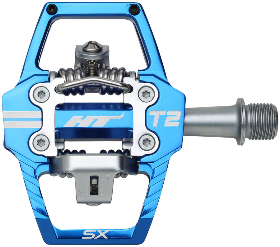 HT Components T2-SX Pedals - Dual Sided Clipless with Platform, Aluminum, 9/16, Royal Blue With Paypal Cheap Online