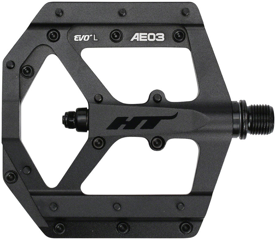 HT Components AE03(EVO+) Pedals - Platform, Aluminum, 9/16, Stealth Black Newest For Sale