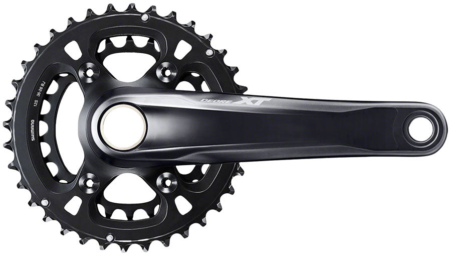Shimano Deore XT FC-M8100-2 Crankset - 175mm, 12-Speed, 36/26t, Direct Mount, Hollowtech II Spindle Interface, Black For Nice Online