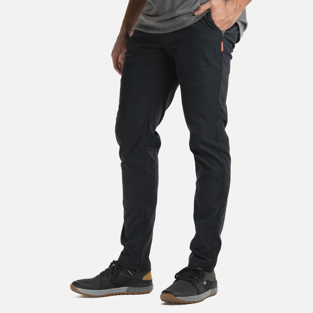 KETL Mtn Tomfoolery Travel Pants 32 Inseam: Stretchy, Packable, Casual Chino Style W/ Zipper Pockets - Black Men's