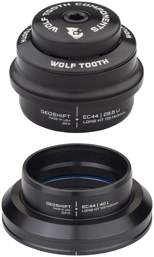 Wolf Tooth GeoShift Performance Angle Headset - 1 Deg, Long, EC44/EC44, Black Best Place