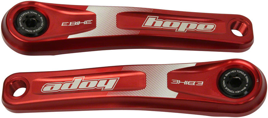 Hope Ebike Crank Arm Set - 165mm, ISIS, Specialized Offset, Red Cheap Best